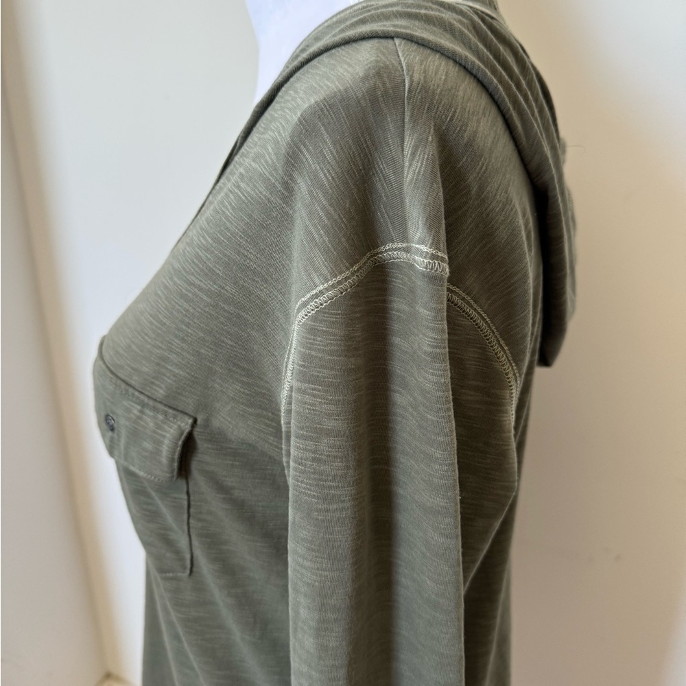 Kuhl Sora Medium Grey UPF lightweight hoody henley top with thumb holes